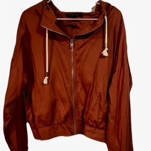Women's Rust Jacket with Hood
